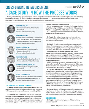 CRST Insert: August 2018: Cross-Linking Reimbursement: A Case Study in How the Process Works.