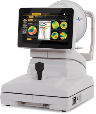 Topcon CA-800 Topographer display screen.