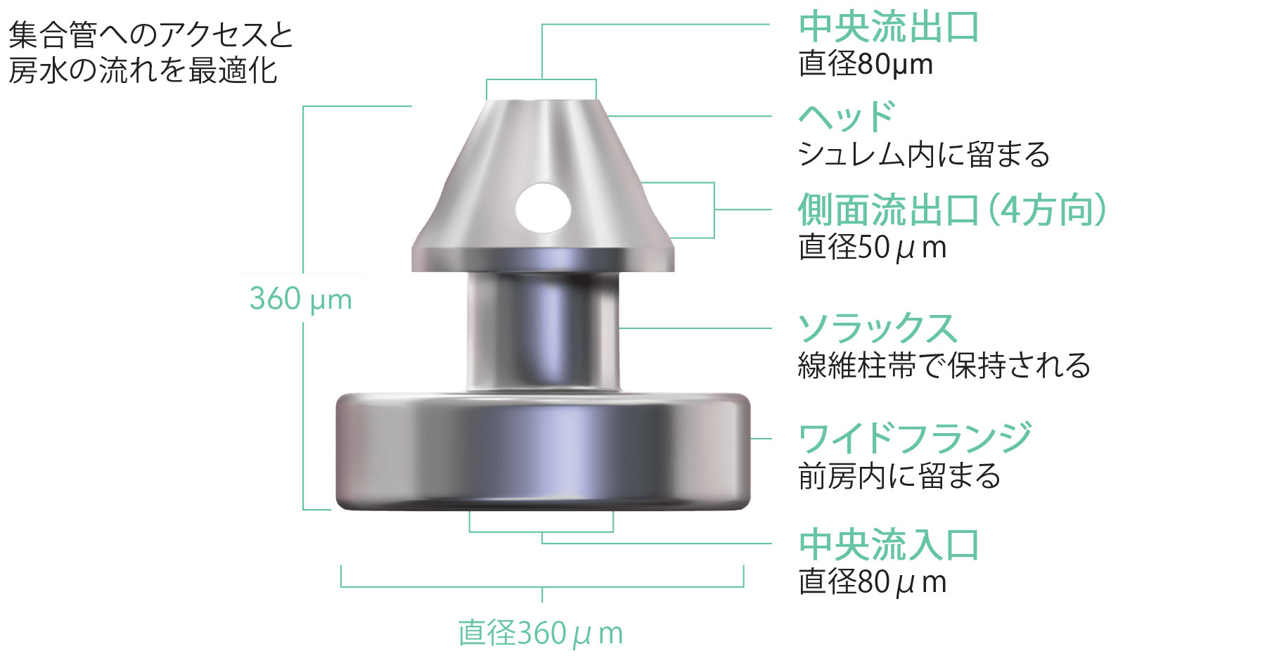 Diagram of the iStent inject W.