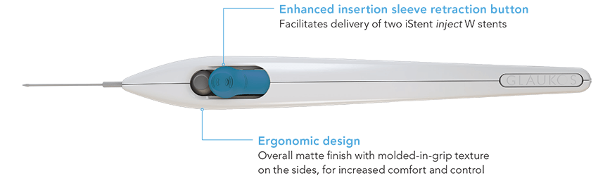 The iStent delivery handpiece - the injector system.