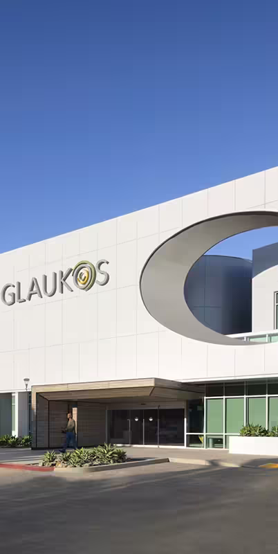Front facade of the Glaukos building